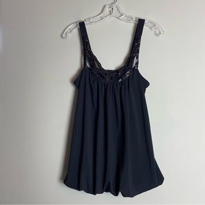 TORRID Black Sequence Dress Camisole